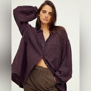 Free People Anaheim Double Cloth Top